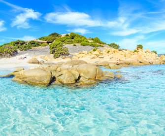 Strand, Villasimius, Sardinien, Italien