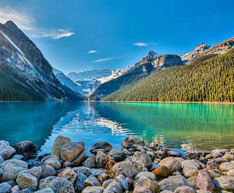 Lake Louise im Banff National Park, Alberta, Kanada