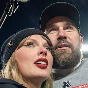 Heiraten womöglich im Juli: Taylor Swift und Travis Kelce. © imago/ZUMA Press Wire / Emily Curiel/Ecuriel@Kcstar.Com