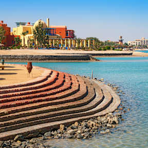El Gouna Küste. Ägypten