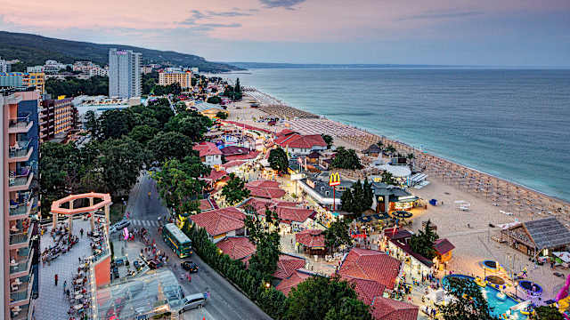 Goldstrand von oben, Nördliche Schwarzmeerküste, Bulgarien © Reinhard Schmid/HUBER IMAGES