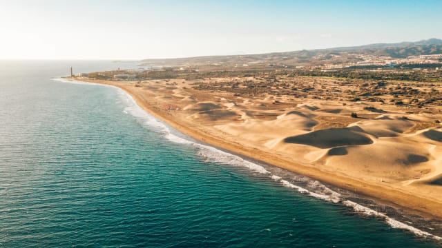 Dünen von Maspalomas auf der Insel Gran Canaria, Spanien