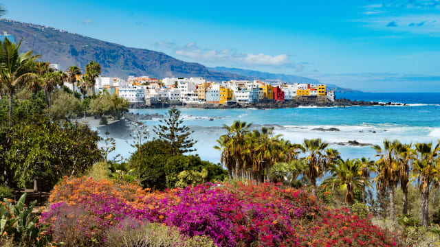 Küste in Puerto de la Cruz, Teneriffa, Spanien