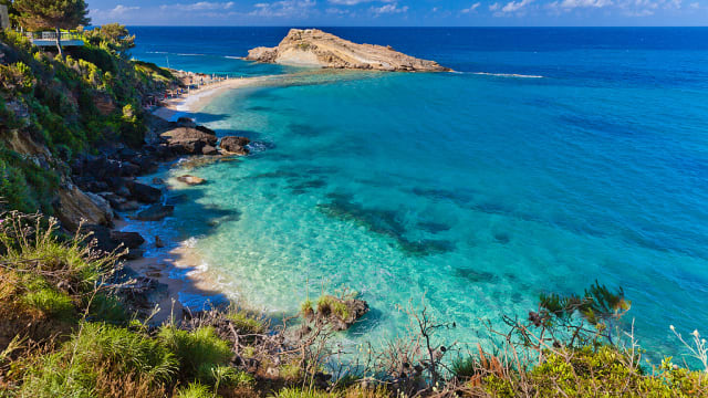 Platis Gialos Beach, Argostoli, Insel Kefalonia, Griechenland