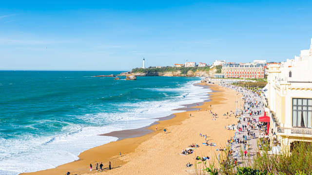 Strand von Biarritz, französische Atlantikküste, Frankreich