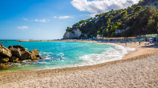 Urbani Beach, Ancona, Italien
