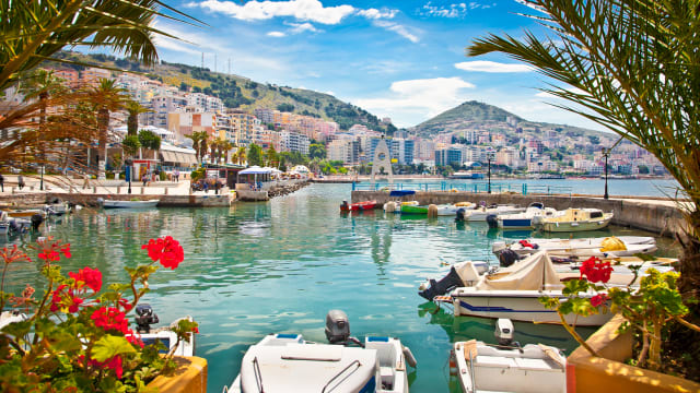 Hafen von Saranda am Ionischen Meer, Albanien