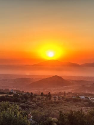 Sonnenuntergang in Zia, Kos, Griechenland