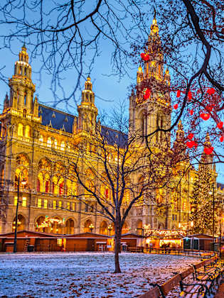 Wiener Rathaus © sborisov/iStock / Getty Images Plus via Getty Images