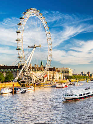 London Eye, London, Großbritannien © Daniel Lange/iStock / Getty Images Plus via Getty Images