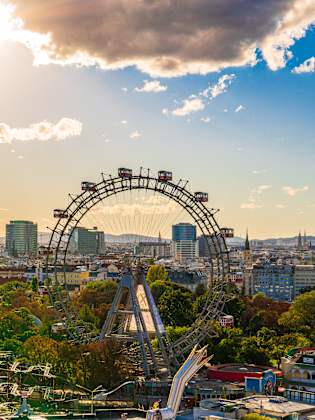 Der Wiener Prate liegt schön in der Natur gelegen und bietet viel Action © Uniqueton - stock.adobe.com
