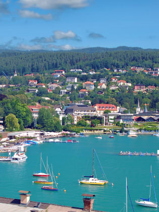 Hafen von Velden, Wörthersee, Österreich