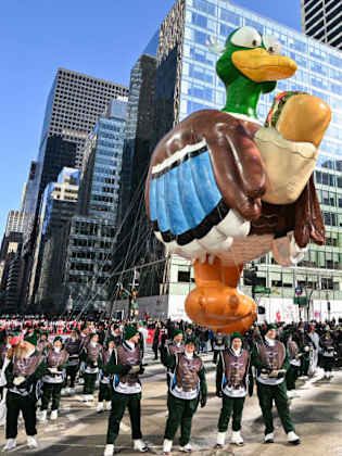Die Thanksgiving Day Parade in New York City.