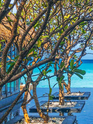 Das Reethi Rah hat mit seinem entschleunigten Luxus schon viele Stars angezogen. © istock/David Robinson