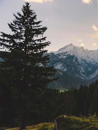 Ausblick auf das Wettersteingebirge in Garmisch-Partenkirchen.