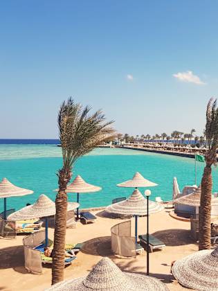 Strand in Hurghada, Ägypten