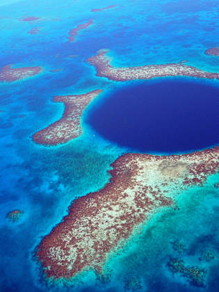 Belize - Blue Hole from the Air