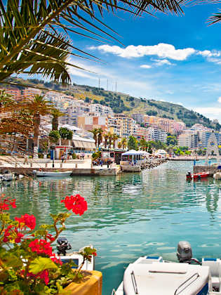 Hafen von Saranda am Ionischen Meer, Albanien