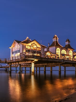 Seebrücke am Abend