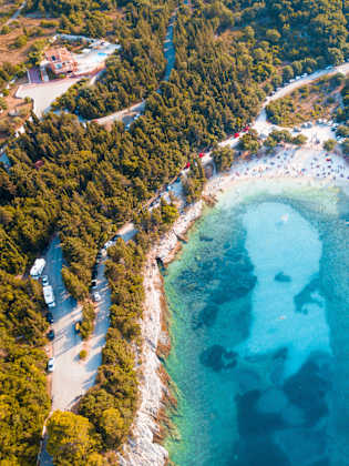 Strand Emplisi, Kefalonia, Griechenland