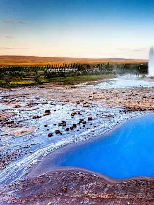 At Geysir, Geothormal site, ICELAND