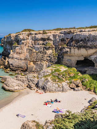 Torre dell'Orso, Adriaküste, Apulien, Italien