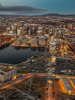 Blick auf Oslo, Norwegen