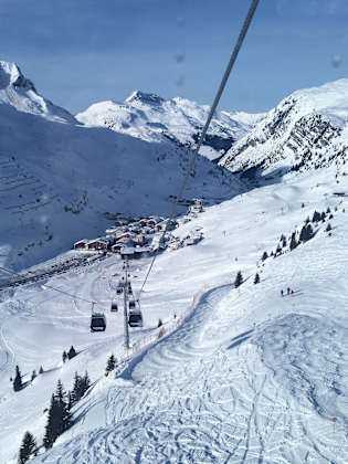 Skigebiet Zürs, Vorarlberg, Österreich
