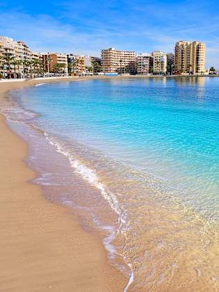 Playa del Cura, Torrevieja, Spanien