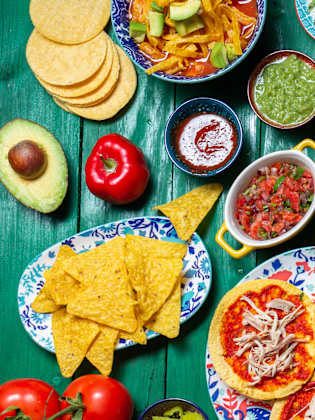 Essensplatte aus Mexiko-Stadt, Mexiko