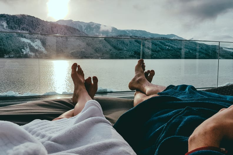 Badehaus Millstätter See, Österreich © iStock.com/Christopher Moswitzer