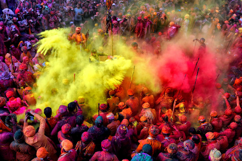 Barsani Holi Fest, Indien ©Tanusree Mitra via GettyImages