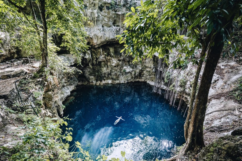 Blaue Lagune, Mexiko © AscentXmedia/E+ via Getty Images