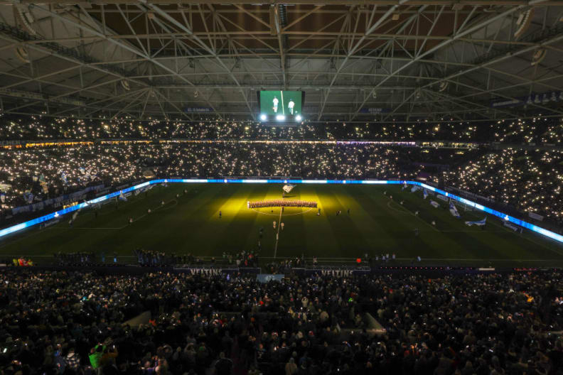 Spiel in der Veltins Arena, Gelsenkirchen © Ralf Ibing - firo sportphoto/Getty Images Sport via Getty Images