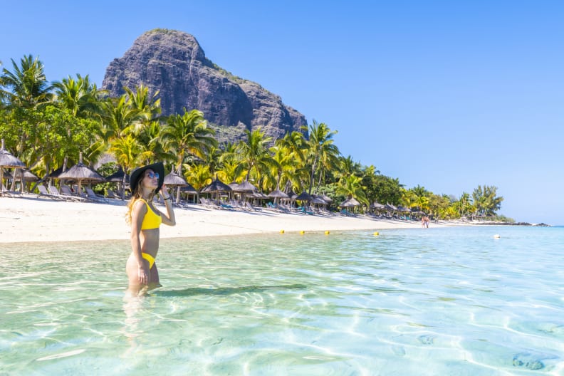 Tourist auf Mauritius ©Andrea Comi/Moment via Getty Images