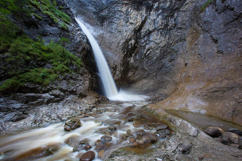 Wasserfall Chessiloch im UNESCO-Biosphärenreservat Entlebuch bei Flühli © Roland Gerth/HUBER IMAGES