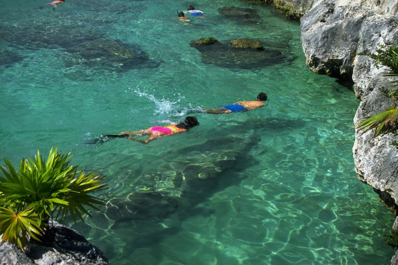Xel Ha Lagoon in Quintana Roo ©Dave G. Houser/Corbis Documentary via Getty Images
