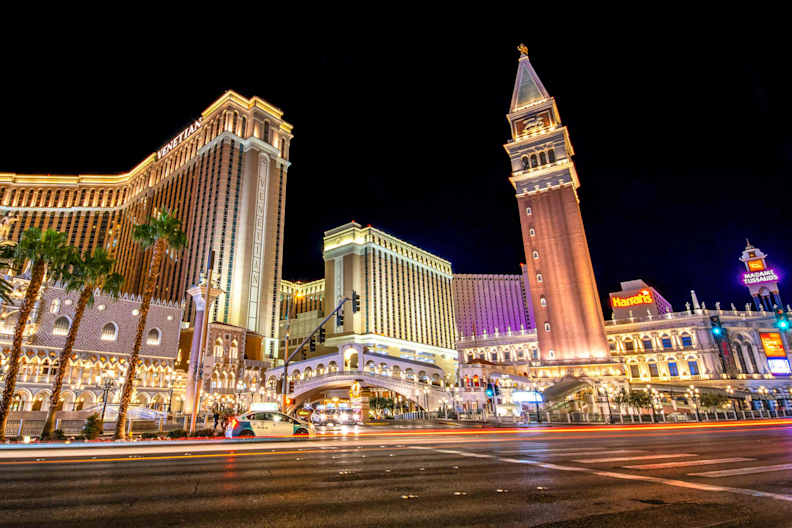 Das Venitian und Marriott Hotel in Las Vegas, Nevada.