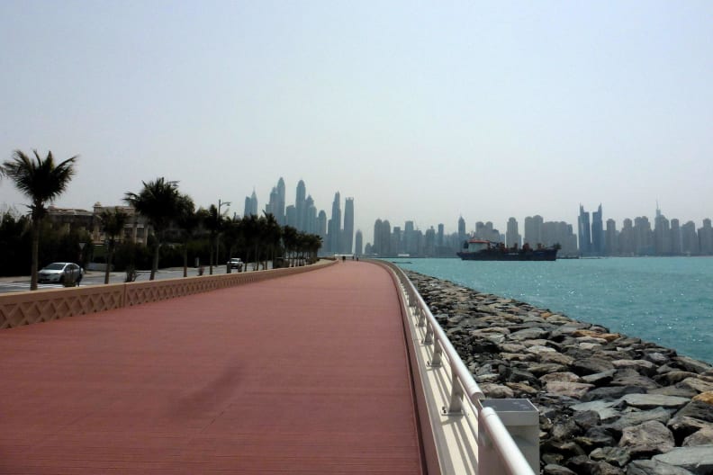 Blick auf die Skyline von Dubai.