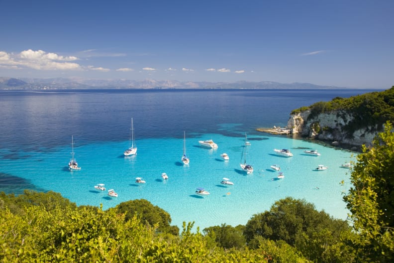 Voutoumi Bucht, Antipaxos, Griechenland