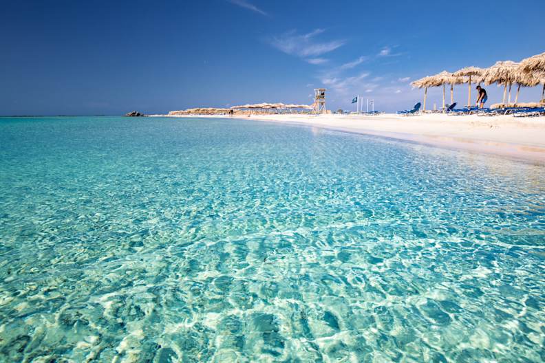 Elafonissi Beach auf Kreta, Griechenland