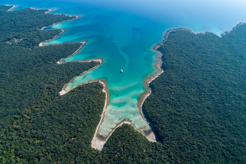 Schöne Strände auf der Insel Cres, Kroatien