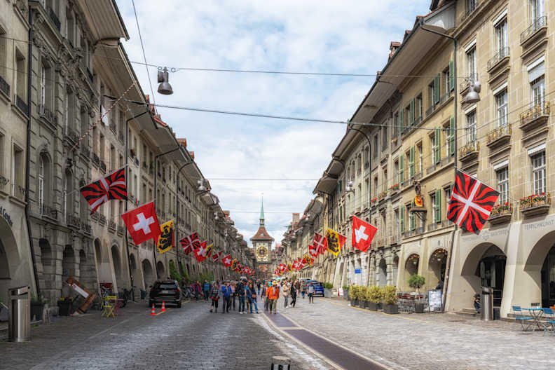 Kragasse Straße in Bern, Schweiz