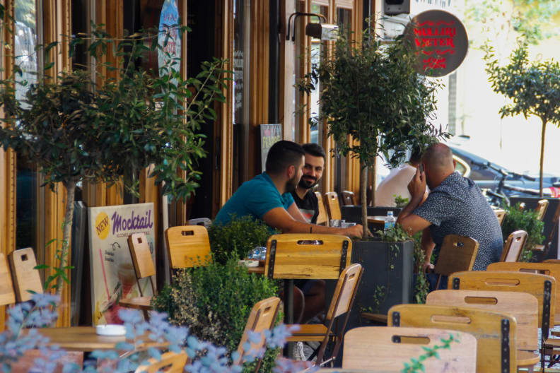 Cafe in Tirana, Albanien