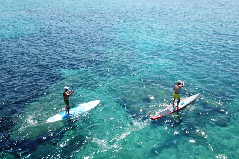 Stand Up Paddle Boarding vor Mykonos