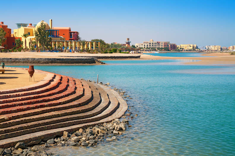 El Gouna Küste. Ägypten