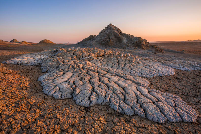 Schlammvulkane im Nationalpark Gobustan, Aserbaidschan