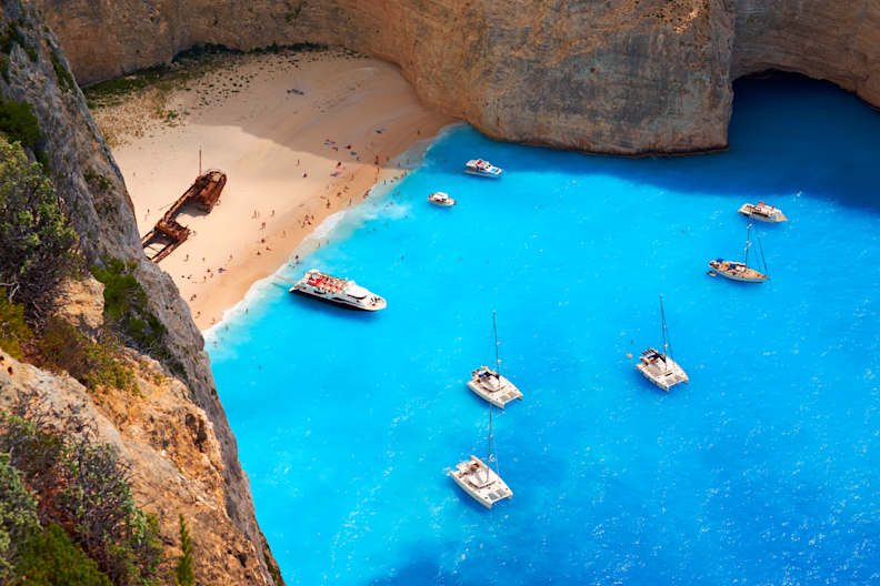 Shipwreck Beach On Zakynthos