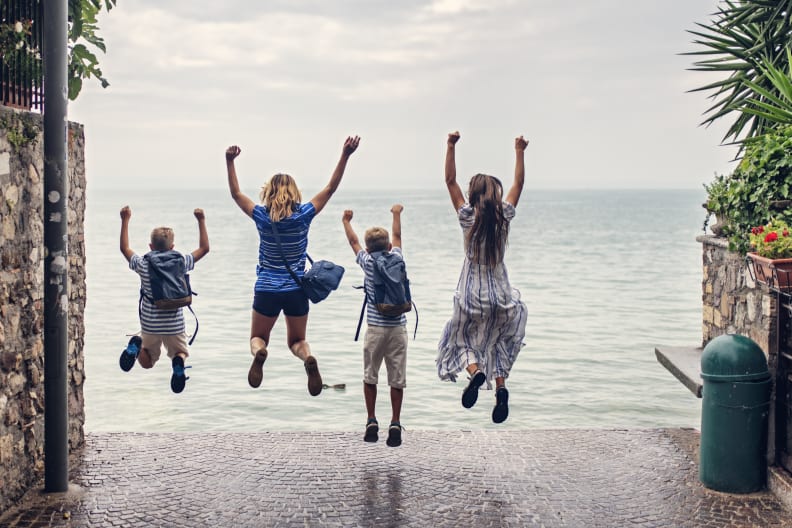 Familie im Urlaub am Gardasee