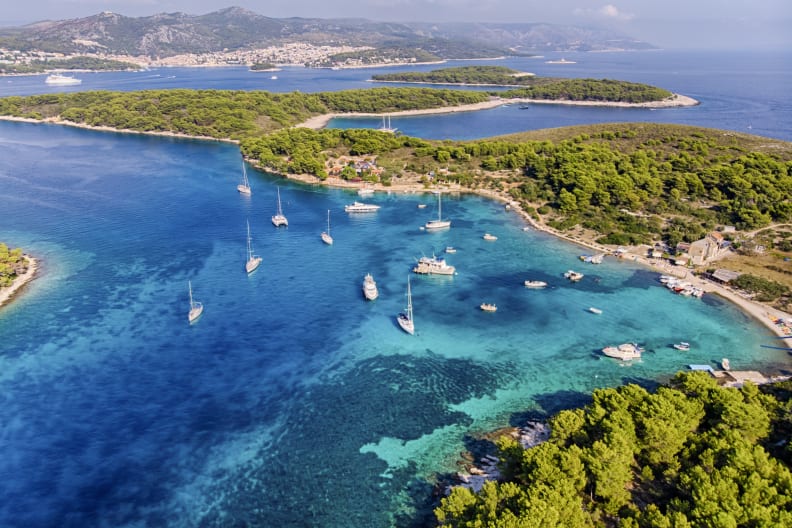 Paklinski Inseln vor der Insel Hvar, Kroatien